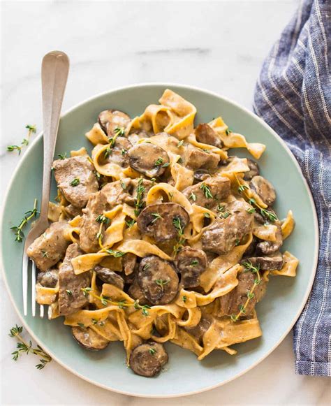 Slow Cooker Beef Stroganoff - Relish