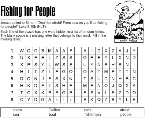 Fishing for People Alphabet Soup | Sermons4Kids