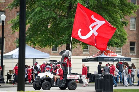 Alabama football A-Day Fans: Nick Saban, Tuska, Walk of Champions draw ...