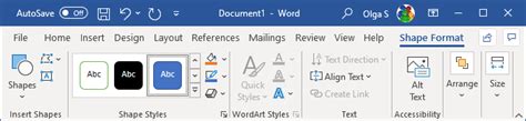 How to change format of diagram shapes in Word - Microsoft Word 365