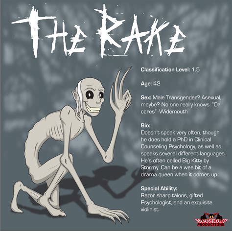 The Rake Comic Reference Sheet (first draft) by Moosedup on DeviantArt