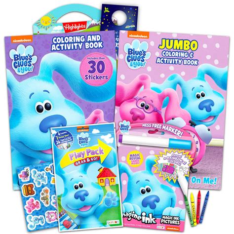 Buy Blue's Clues Coloring Book Super Set for Kids - Bundle with 4 Blue ...