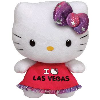 Ty Beanie Babies - Hello Kitty I Love Las Vegas