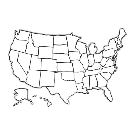 Outline Of A Us Map - United States Map