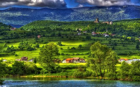 Paradise Bihac Bosnia And Herzegovina River Una Nature Landscape ...