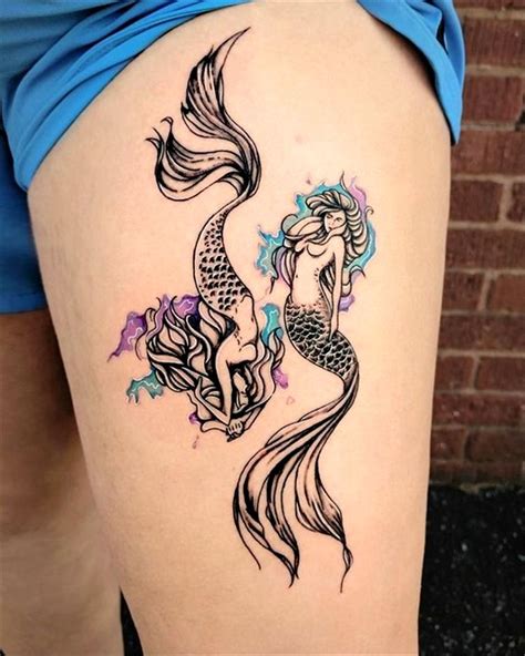 Pin by Stephanie on Tattoo | Mermaid tattoo designs, Mermaid tattoos ...