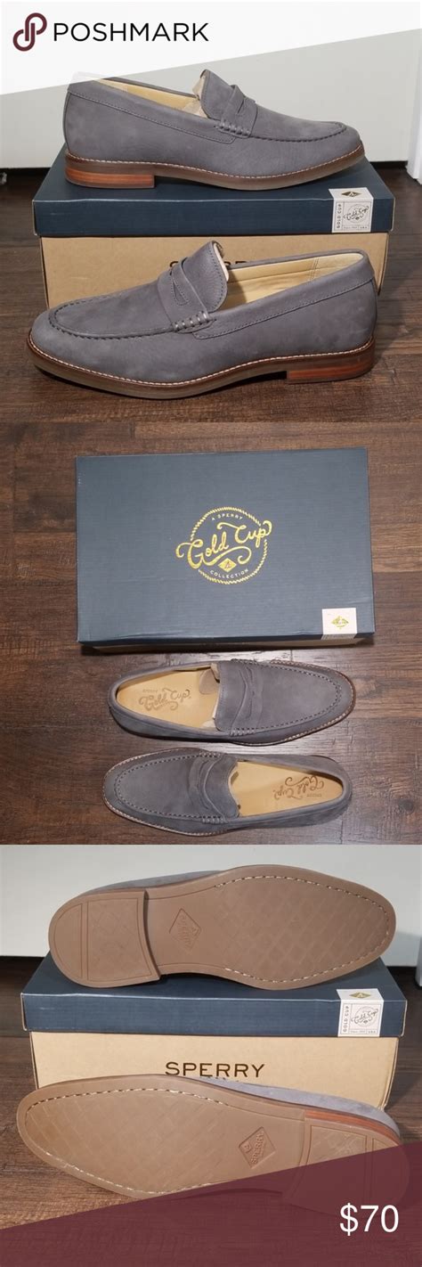 47: Sperry Gold Cup Collection Exeter Penny Grey | Penny loafers ...