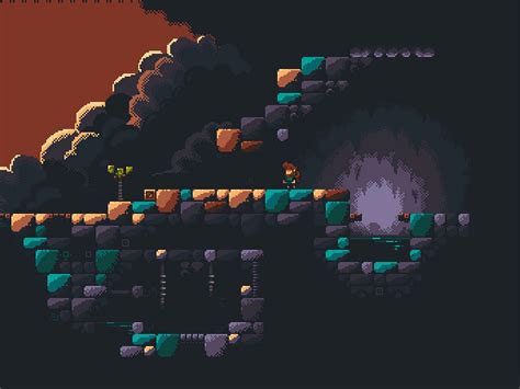 2D Pixelart metroidvania WIP by Sam on Dribbble