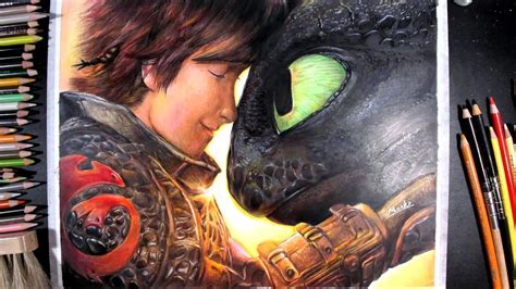 Drawing Hiccup & Toothless from Movie [How To Train Your Dragons ...