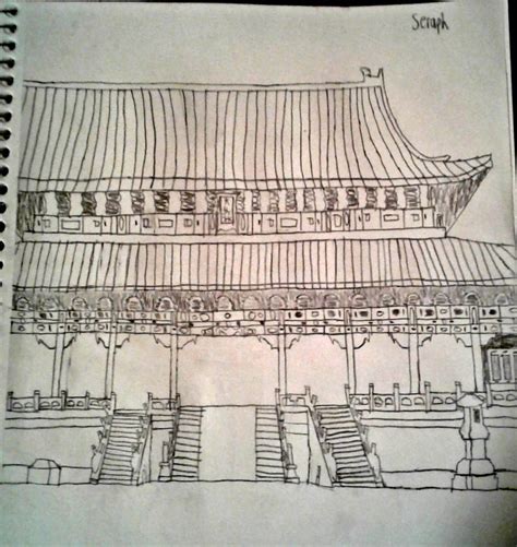 Forbidden City Sketch at PaintingValley.com | Explore collection of ...