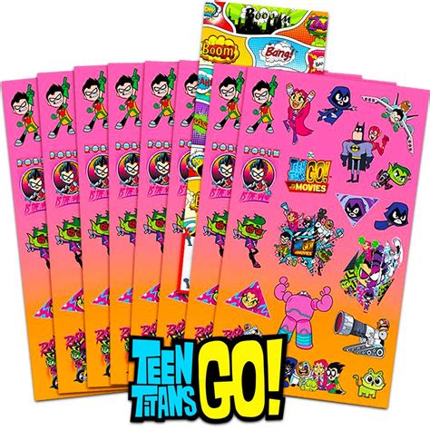 Buy Teen Titans Go! Go Stickers Party Supplies Pack ~ Over 120 Go ...