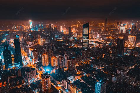 Wuhan City Night Photography Map Background And Picture For Free ...