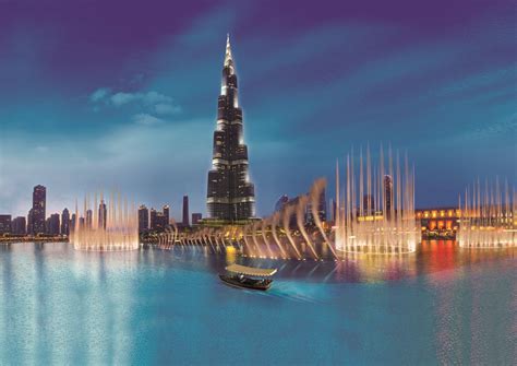 Dubai Fountain, The Dancing Water Fountain – UAE - Traveldigg.com