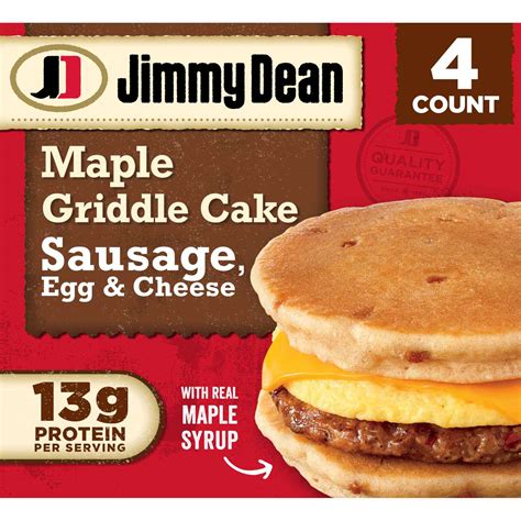 Jimmy Dean Sausage Egg & Cheese Maple Griddle Cakes - Shop Sandwiches ...