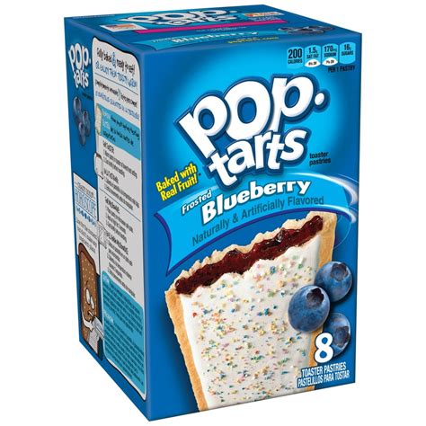 Pop-Tarts, Breakfast Toaster Pastries, Frosted Blueberry, 14.7 Oz, 8 Ct ...