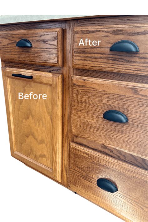 How to Update Oak Cabinets with Briwax (Before and After) - Unhurried ...