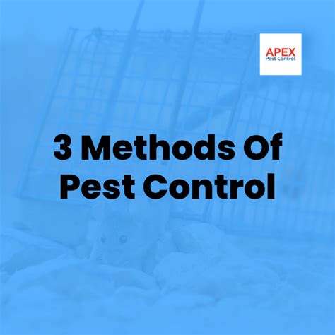 The Best 3 Methods of Pest Control | Apex Pest Control