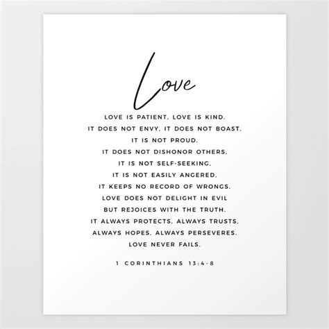 1 Corinthians 13 Love Is Patient Love Is Kind Love Never Fails Bible ...