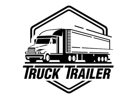 Semi Truck Vector Logo - Firecollies