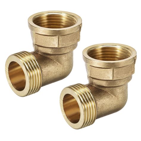 Brass Pipe Fitting,90 Degree Elbow,1-inch BSP Male x 1-inch BSP Female ...