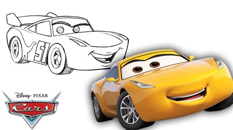 How to Draw Cruz Ramirez from Cars 3 | Drawing Tutorial | Pixar Cars ...