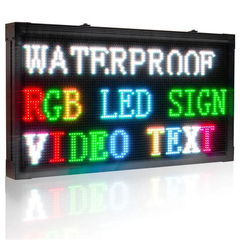 Custom sign | outdoor led signs | RGB Full Color P10 Custom multi-line ...