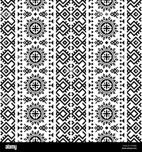 Traditional background of seamless ethnic pattern motif design ...