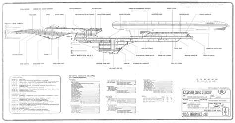 U.S.S. Excelsior Ingram-Class Blueprints - Revised