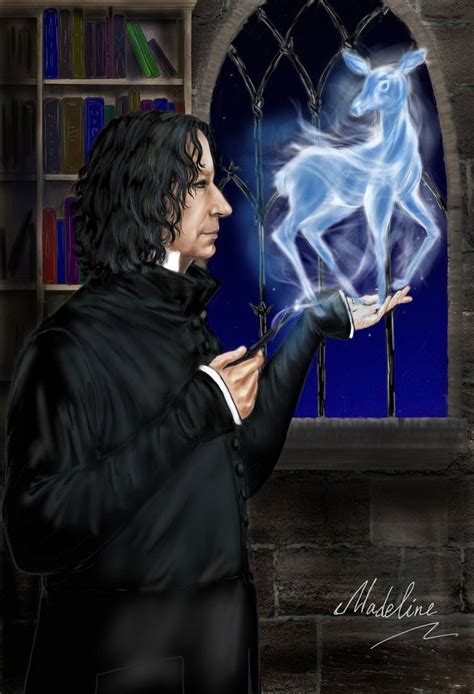 Snape with patronus by MadelineSlytherin | Professor severus snape ...