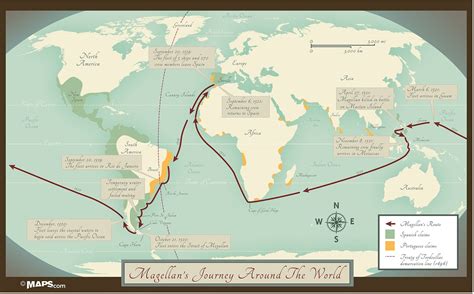 Magellan's Journey | Maps.com.com