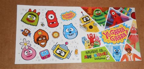 Yo Gabba Gabba! Sticker Sheet Promo 9.5x5 | #4648529238