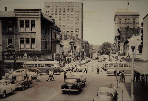 Middletown Ohio Corner, Central and Broad - 1955 Downtown Middletown ...