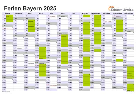 Schulferien In Bayern 2025: Planung Für Erholsame Ferientage - Ferien ...