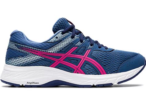 Women's GEL-CONTEND 6 | Grand Shark/Pink Glo | Running Shoes | ASICS