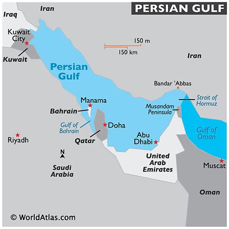 Map Of Persian Gulf Countries Countries Map Map Country