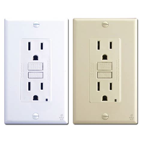 Decora GFCI Outlets 15A Leviton Self Test GFNT1 | Kyle Switch Plates