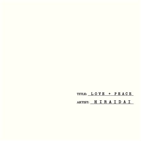 ‎LOVE+PEACE by HIRAIDAI on Apple Music