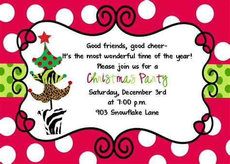 Christmas Party Invitation