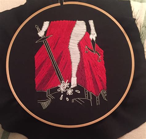 "Live by the sword, die by the sword" : r/Embroidery