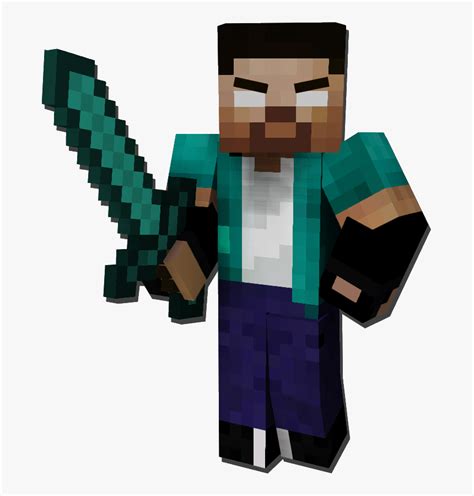 Transparent Minecraft - Minecraft 3d Skin Render Png, Png Download ...