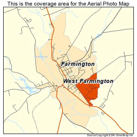 Aerial Photography Map of Farmington, ME Maine