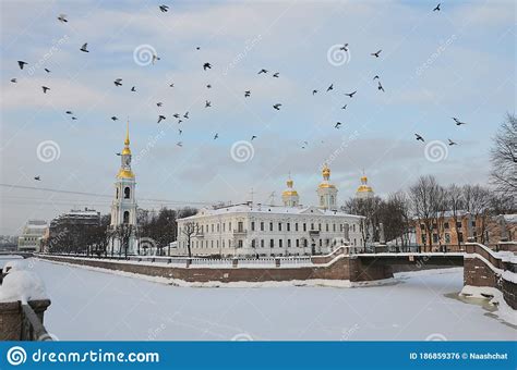 Cathedral in winter stock photo. Image of city, temple - 186859376