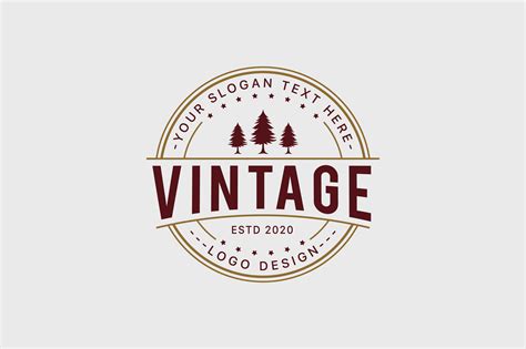 Retro Vintage Logo Design Gráfico por Bitmate Studio · Creative Fabrica