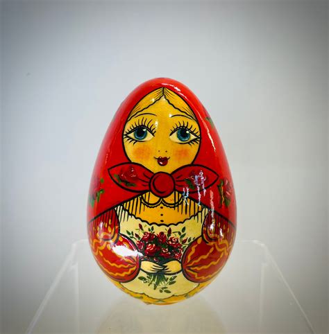 Vintage Russian Matryoshka Egg - Etsy