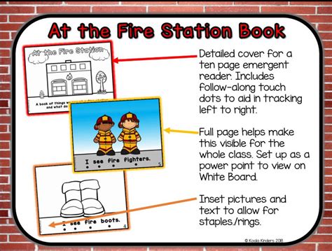 At the Fire Station Full Size Book and Extension Activities - Amped Up ...