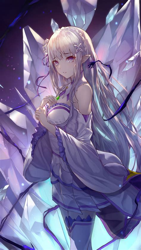 Emilia, Re:Zero, Anime, Girl, 4k HD Phone Wallpaper | Rare Gallery