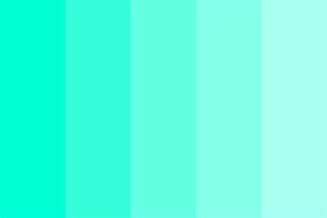 Cyan Fade Color Palette