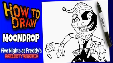 HOW TO DRAW MOONDROP | FIVE NIGHT AT FREDDY'S | como dibujar a moon ...