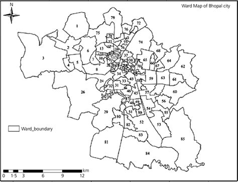 Ward map of Bhopal city | Download Scientific Diagram