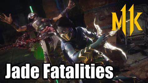 MORTAL KOMBAT 11 Jade Fatalities So Far (MK11 Jade Fatalities Showcase ...